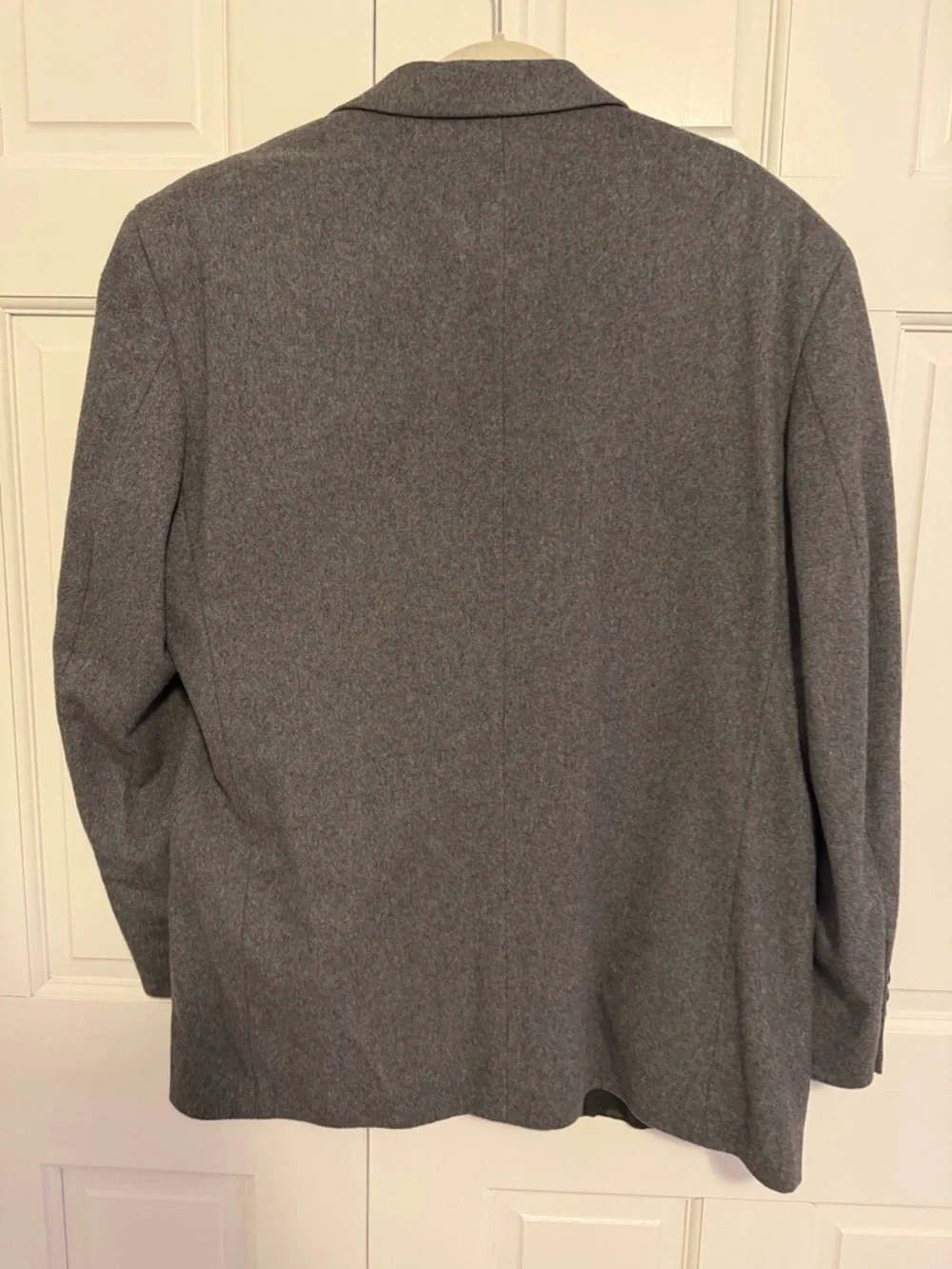 Oscar de la Renta Wool Cashmere Blazer Men's 42R Gray Sport Coat Tailored Jacket